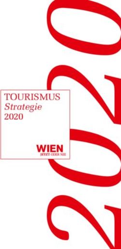 Tourismus Strategie 2020 - Wien.info
