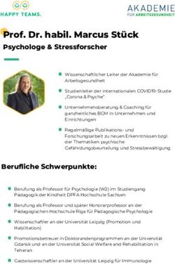 Prof. Dr. habil. Marcus St&uuml;ck - Psychologe & Stressforscher - Akademie f&uuml;r Arbeitsgesundheit