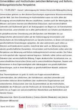 Universit&auml;ten und Hochschulen zwischen Beharrung und Reform. Bildungshistorische Perspektive