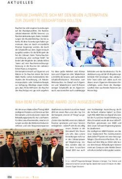 WARUM ZAHN&Auml;RZTE SICH MIT DEN NEUEN ALTERNATIVEN ZUR ZIGARETTE BESCH&Auml;FTIGEN SOLLTEN - ePaper