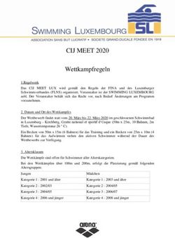 CIJ MEET 2020 Wettkampfregeln - Swimming Luxembourg