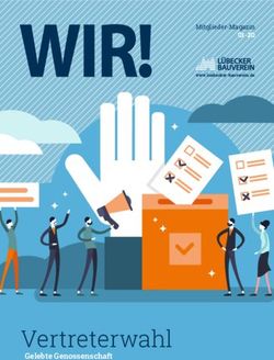 Vertreterwahl Gelebte Genossenschaft - Mitglieder-Magazin - L&uuml;becker Bauverein