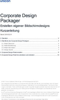 Corporate Design Packager - Erstellen eigener Bildschirmdesigns Kurzanleitung - Unicon Software