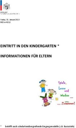 EINTRITT IN DEN KINDERGARTEN * INFORMATIONEN F&Uuml;R ELTERN - betrifft auch schularten&uuml;bergreifende Eingangsmodelle (z.B. Basisstufe)