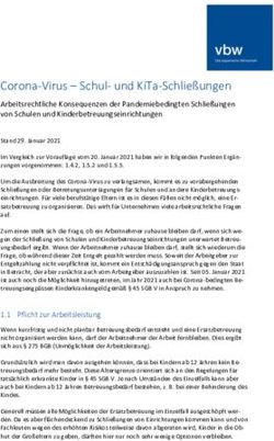 CORONA-VIRUS - SCHUL- UND KITA-SCHLIEßUNGEN - GALABAU ...