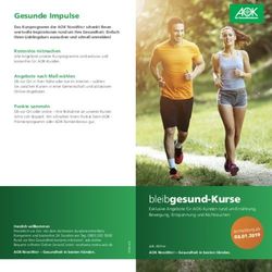 Bleibgesund-Kurse - AOK