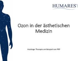 Ozon in der &auml;sthetischen Medizin - Autologe Therapie am Beispiel von PRP - Humares