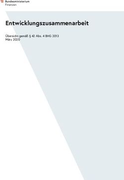 Entwicklungszusammenarbeit - &Uuml;bersicht gem&auml;&szlig; 42 Abs. 4 BHG 2013 M&auml;rz 2020 - Das Bundesministerium ...