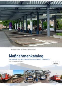 Ma&szlig;nahmenkatalog zur Optimierung des &ouml;ffentlichen Nahverkehrs in Bensheim von Peter Castellanos - Fahrgastverband PRO BAHN