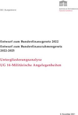 Untergliederungsanalyse UG 14-Militärische Angelegenheiten - Entwurf zum Bundesfinanzgesetz 2022 Entwurf zum Bundesfinanzrahmengesetz 2022-2025 ...