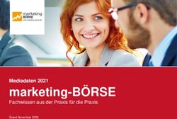 Marketing-B&Ouml;RSE Mediadaten 2021 - Fachwissen aus der Praxis f&uuml;r die Praxis - Marketing-B&ouml;rse