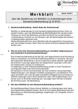 &Uuml;ber die Gew&auml;hrung von Beihilfen zu Aufwendungen einer Sanatoriumsbehandlung ( 45 BVO)