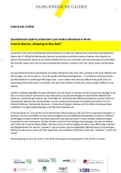 Francis Berrar "drawing in the dark" - GalerieInfo 3/2018 - Saarl&auml;ndische Galerie