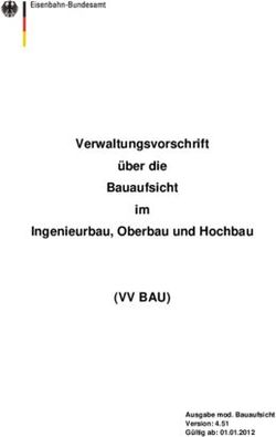 (VV BAU) Verwaltungsvorschrift &uuml;ber die Bauaufsicht im Ingenieurbau, Oberbau und Hochbau - Ausgabe mod. Bauaufsicht Version: 4.51 G&uuml;ltig ab: ...