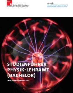 W - Studienf&Uuml;hrer physik-lehramt (Bachelor) Wintersemester 2021/2022