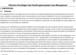 Ethische Grundlagen des Handlungskonzeptes Case Management