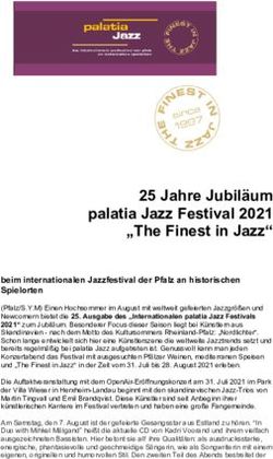 25 Jahre Jubiläum palatia Jazz Festival 2021 "The Finest in Jazz"