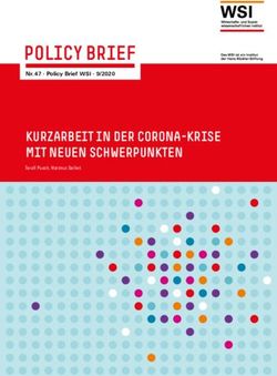 KURZARBEIT IN DER CORONA-KRISE MIT NEUEN SCHWERPUNKTEN - Nr. 47 Policy Brief WSI 9/2020 - Hans-Böckler-Stiftung
