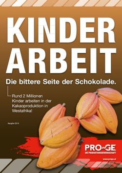 Die bittere Seite der Schokolade - Rund 2 Millionen Kinder arbeiten in der Kakaoproduktion in Westafrika! - EFFAT