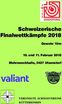 Schweizerische Finalwettkämpfe 2018 - VEREINIGTE SCHIESSVEREINE BÄTTERKINDEN - Gewehr 10m - Swissshooting