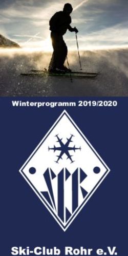 Ski-Club Rohr e.V - Winterprogramm 2019/2020 Ski-Club Rohr e.V.