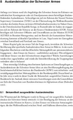 8 Auslandeinsätze der Schweizer Armee