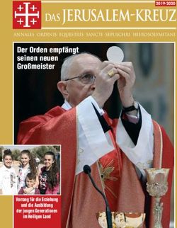 Das jerusalem-kreuz2019-2020 - Der Orden empf&auml;ngt seinen neuen Gro&szlig;meister - Vorrang f&uuml;r die Erziehung