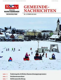 GEMEINDE-NACHRICHTEN - Änderung des örtlichen Raumordnungsprogrammes Heizkostenzuschuss Stellenausschreibung