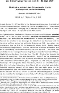 Zur Online-Tagung via Zoom vom 25 - Sept. 2020