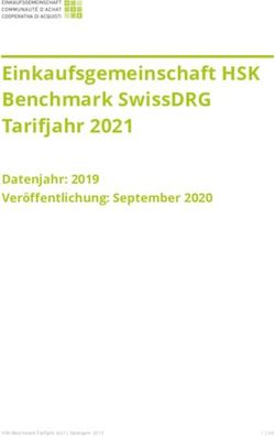 Einkaufsgemeinschaft HSK Benchmark SwissDRG Tarifjahr 2021 - Datenjahr: 2019 Ver&ouml;ffentlichung: September 2020