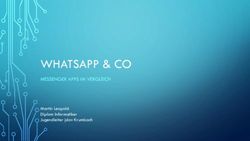 WHATSAPP & CO MESSENGER APPS IM VERGLEICH - Martin Leopold Diplom Informatiker Jugendleiter jdav Krumbach