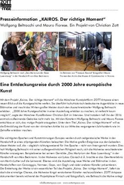 Presseinformation "KAIROS. Der richtige Moment" Wolfgang Beltracchi und Mauro Fiorese. Ein Projekt von Christian Zott - ZOTT Artspace