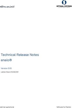 Technical Release Notes enaio - Version 9.10 Letzter Stand: 18.08.2021 - optimal-systems.de - OPTIMAL SYSTEMS ...