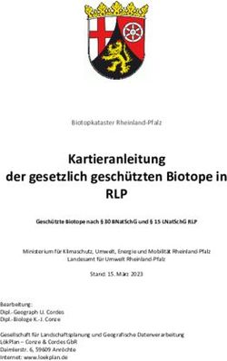 Kartieranleitung der gesetzlich geschützten Biotope in