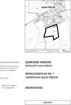 GEMEINDE HARSUM ORTSCHAFT KLEIN F&Ouml;RSTE - BEBAUUNGSPLAN NR. 7 "SPORTPLATZ KLEIN F&Ouml;RSTE"