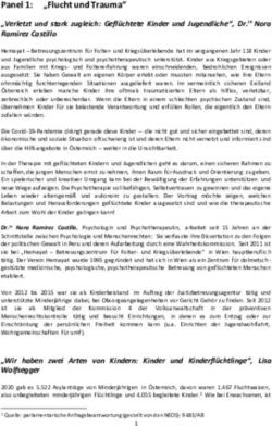 Panel 1: "Flucht und Trauma" - "Verletzt und stark zugleich: Gefl&uuml;chtete Kinder und Jugendliche", Dr.in Nora Ramirez Castillo - Bruno Kreisky Forum
