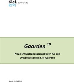 Gaarden 10 Neue Entwicklungsperspektiven für den Ortsbeiratsbezirk Kiel-Gaarden - Stand: 03.04.2018 - Kieler Ostufer