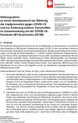 Deutscher Caritasverband e.V - Deutscher Bundestag