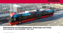 Elektrobuslinie mit Schnellladesystem: Erfahrungen und Trends - Markus Anderegg, Stv. Direktor BERNMOBIL / Leiter Technik - ABB Group