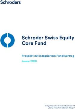 Schroder Swiss Equity Core Fund - Prospekt mit integriertem Fondsvertrag Januar 2020