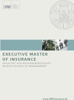 EXECUTIVE MASTER OF INSURANCE - FAKULTÄT FÜR BETRIEBSWIRTSCHAFT MUNICH SCHOOL OF MANAGEMENT