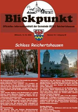 Blickpunkt Offizielles Informationsblatt der Gemeinde 85293 Reichertshausen