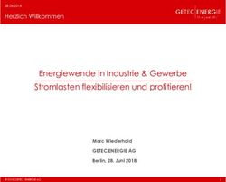 Energiewende in Industrie & Gewerbe Stromlasten flexibilisieren und profitieren! - Herzlich Willkommen