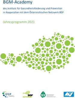 BGM-ACADEMY JAHRESPROGRAMM 2021 - DES INSTITUTS F&Uuml;R GESUNDHEITSF&Ouml;RDERUNG UND PR&Auml;VENTION IN KOOPERATION MIT DEM &Ouml;STERREICHISCHEN NETZWERK BGF - IFGP