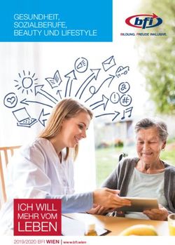 GESUNDHEIT, SOZIALBERUFE, BEAUTY UND LIFESTYLE - 2019/2020 BFI WIEN | www.bfi.wien