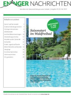 Inhaltsverzeichnis - Gemeinde Eningen unter Achalm