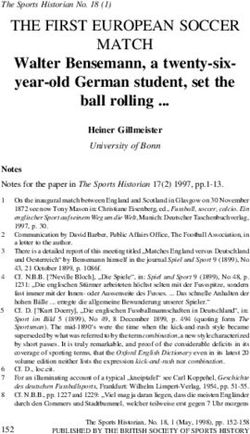 THE FIRST EUROPEAN SOCCER