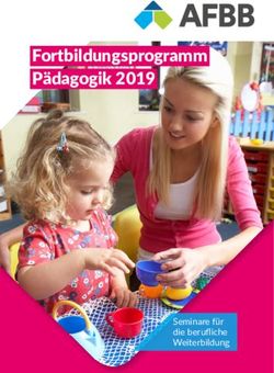 Fortbildungsprogramm Pädagogik 2019 - Seminare für die berufliche Weiterbildung - AFBB