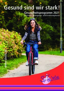 Gesund sind wir stark! - Gesundheitsprogramm 2021 Vortr&auml;ge | Bewegungs- und Ern&auml;hrungskurse - M&auml;dchen- und Frauenladen