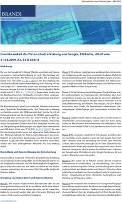 Unwirksamkeit der Datenschutzerkl&auml;rung von Google, KG Berlin, Urteil vom 21.03.2019, Az. 23 U 268/13